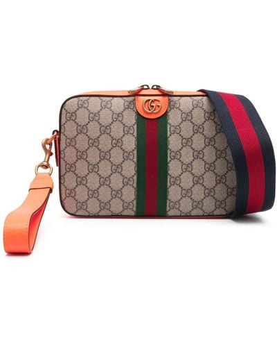 Gucci Small Ophidia GG Messenger Bag - Brown