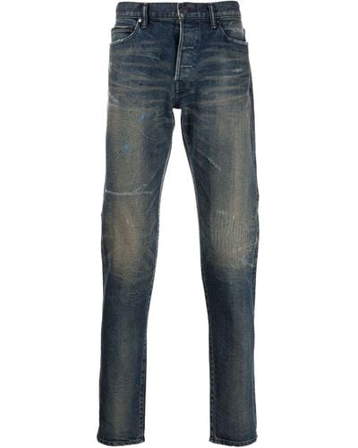 John Elliott Straight Jeans - Blauw