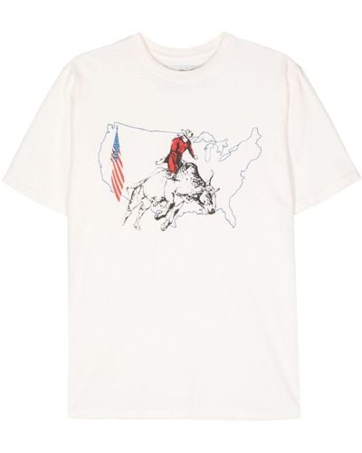 One Of These Days Graphic-print Cotton T-shirt - White