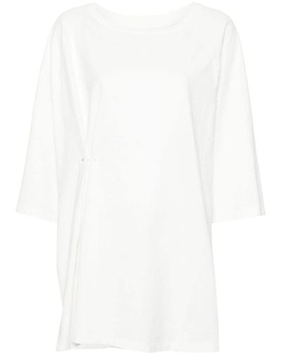 MM6 by Maison Martin Margiela T-Shirt mit Sicherheitsnadel - Weiß
