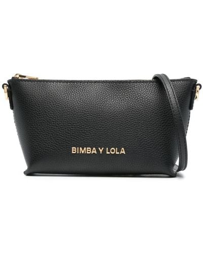 Bimba Y Lola Logo-lettering cross body bag - Nero