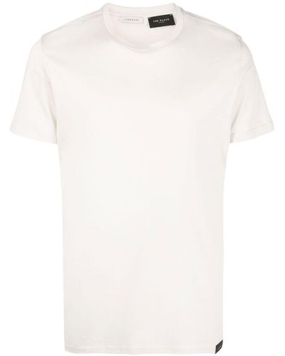 Low Brand T-shirt Met Logopatch - Naturel