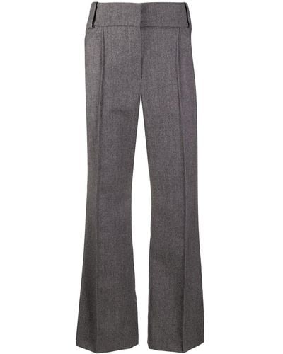 Fendi Tailored Cropped Pants - Gray