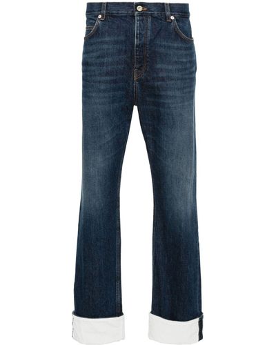 Loewe Mid Waist Straight Jeans - Blauw