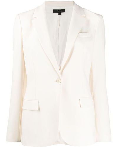 Theory Blazer de vestir Staple - Blanco