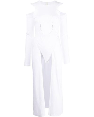 Dion Lee Cut-out Detail Bodysuit - White