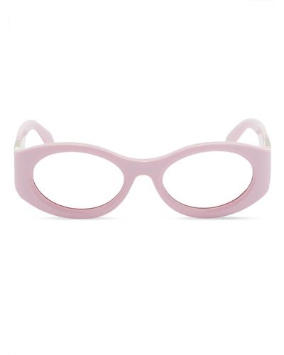 Ambush Ovale Gogelen Sonnenbrille - Pink