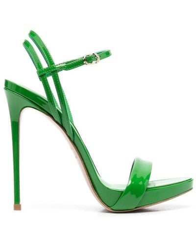 Le Silla Gwen 130mm Sandals - Green