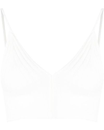 Dion Lee Distressed Knitted Bralette Top - Farfetch