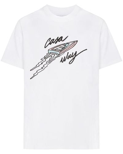Casablancabrand X Browns 50 t-shirt imprimé Casa Way - Blanc