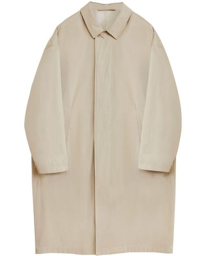 Lemaire Button-up Trench Coat - Natural