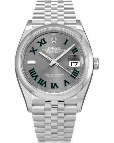 Rolex 2023 Ongedragen Datejust Horloge - Grijs