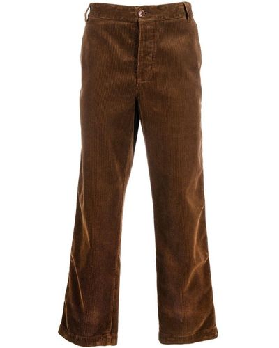 Gucci Corduroy Straight-leg Pants - Brown