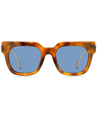 Etro Bold Pegaso Sonnenbrille - Blau