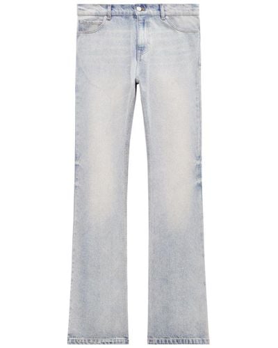 Courreges Bootcut Katoenen Jeans - Grijs