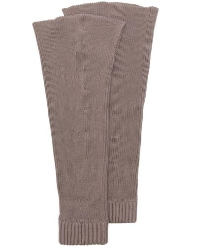 Our Legacy Ribbed-knit Gaiter - Brown