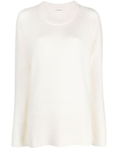 P.A.R.O.S.H. Drop-shoulder Wool-cashmere Sweater - White