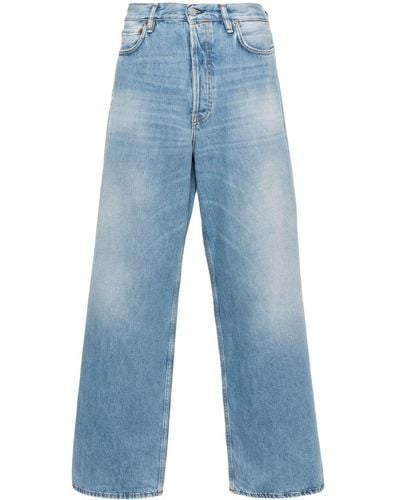 Acne Studios Halbhohe Jeans mit lockerem Schnitt - Blau