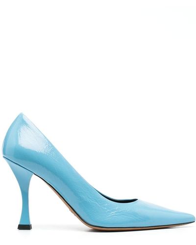 Proenza Schouler 95mm Pointed-toe Court Shoes - Blue