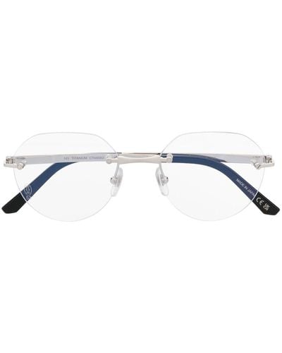 Cartier リムレス バイカラー眼鏡フレーム - メタリック