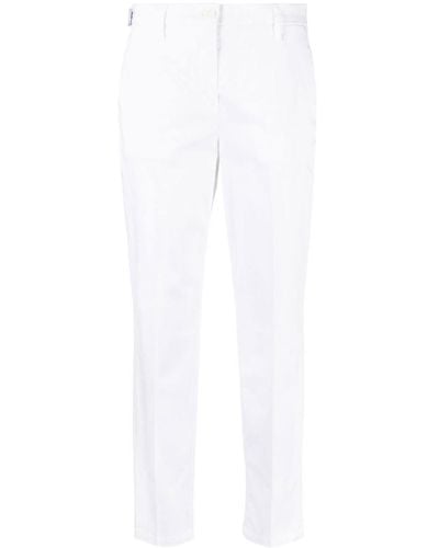 Jacob Cohen Stretch-cotton Tapered Chinos - White