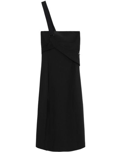 Hyein Seo One-shoulder Midi Dress - Black