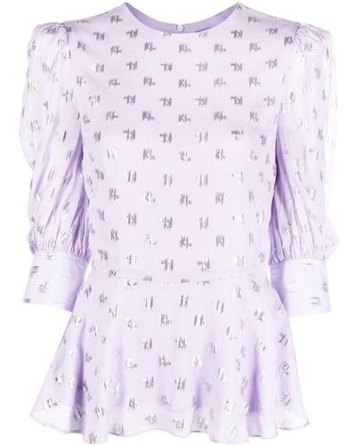 Karl Lagerfeld Flared Blouse - Paars