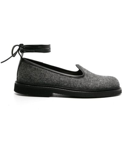 4SDESIGNS Venetian Brushed Loafers - Black