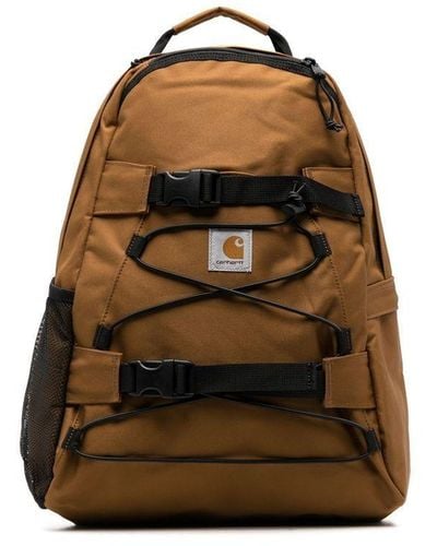 Carhartt Kickflip Rucksack mit Logo-Patch - Braun