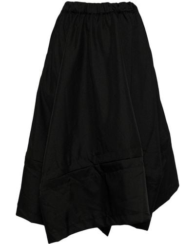 Comme des Garçons Asymmetric Design Double Breast Skirt - Black
