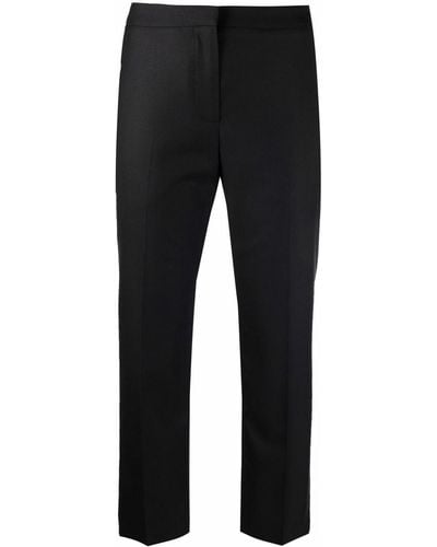 Alexander McQueen Cropped Pantalon - Zwart