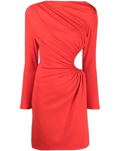 Acler Nash Side-cut Detail Dress - Red