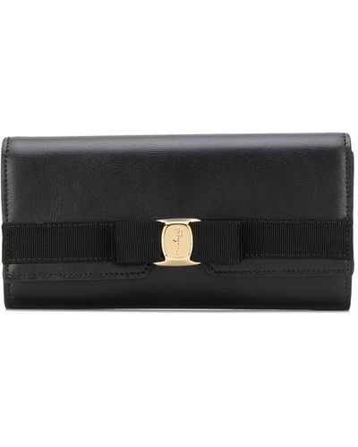 Ferragamo Cartera con lazo Vara - Negro