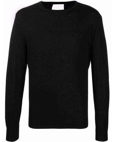 Allude Fine-knit Virgin-wool Sweater - Black