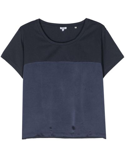 Aspesi T-shirt Met Vlakken - Blauw