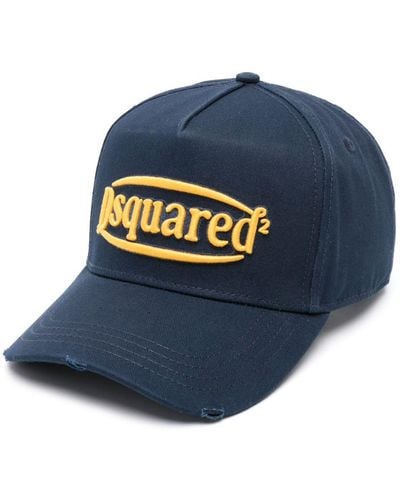 DSquared² Embroidered-Logo Baseball Cap - Blue