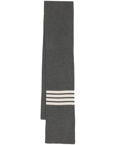 Thom Browne Stripe Scarf - Grey