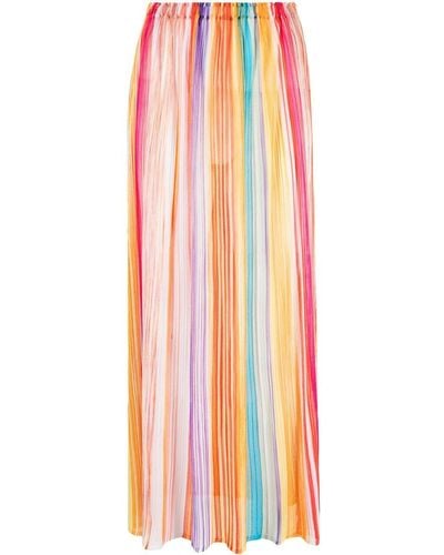 Missoni Striped Midi Skirt - Pink