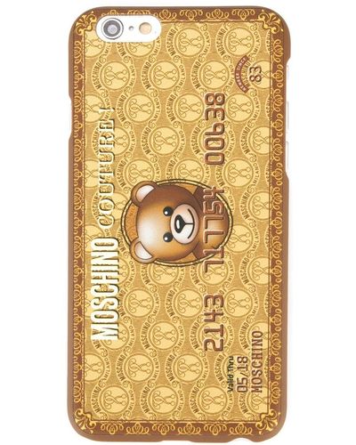 Moschino Bear Card Iphone 6 Cover - Bruin