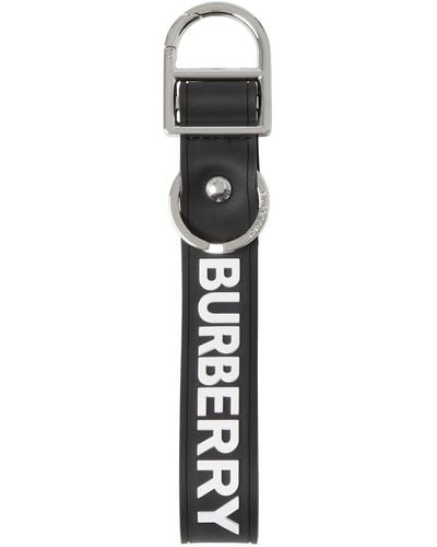 Burberry Schlüsselanhänger mit Logo-Prägung - Weiß