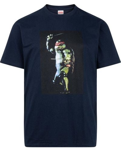 Supreme T-shirt Raphael con stampa - Blu
