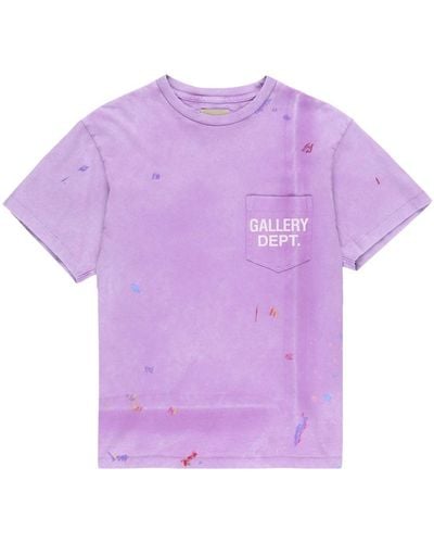 GALLERY DEPT. Vintage Logo Painted Cotton T-shirt - Purple