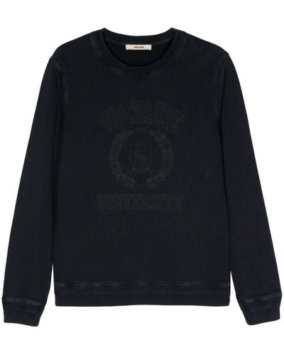 Zadig & Voltaire Stony Logo-print Sweatshirt - Black