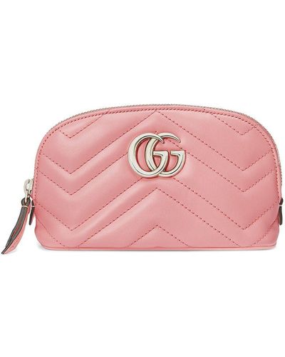 Gucci Trousse pour maquillage small gg marmont 2.0 - Rose