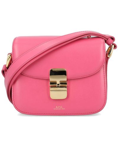 A.P.C. Mini Grace Crossbody Bag - Pink