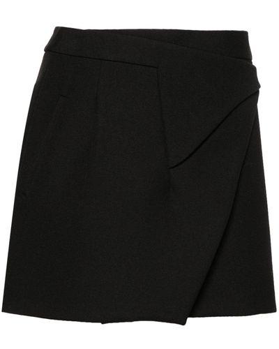 Wardrobe NYC Wrap Mini Skirt - Black