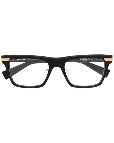 BALMAIN EYEWEAR Gafas Sentinelle I con montura rectangular - Negro