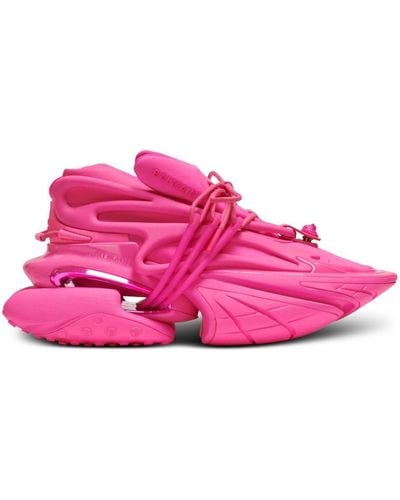 Balmain Sneakers Unicorn in Nylon Rosa