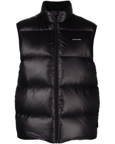 Holzweiler Shiny Diff down-filled gilet - Nero