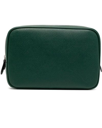 Smythson Organizer Reisetasche - Grün